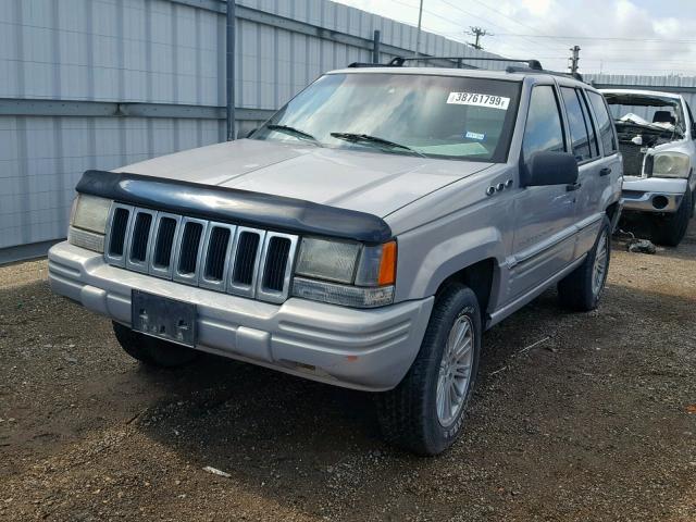 1J4FX48SXWC357397 - 1998 JEEP GRAND CHER GRAY photo 2