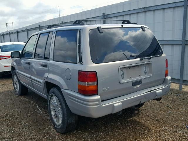 1J4FX48SXWC357397 - 1998 JEEP GRAND CHER GRAY photo 3