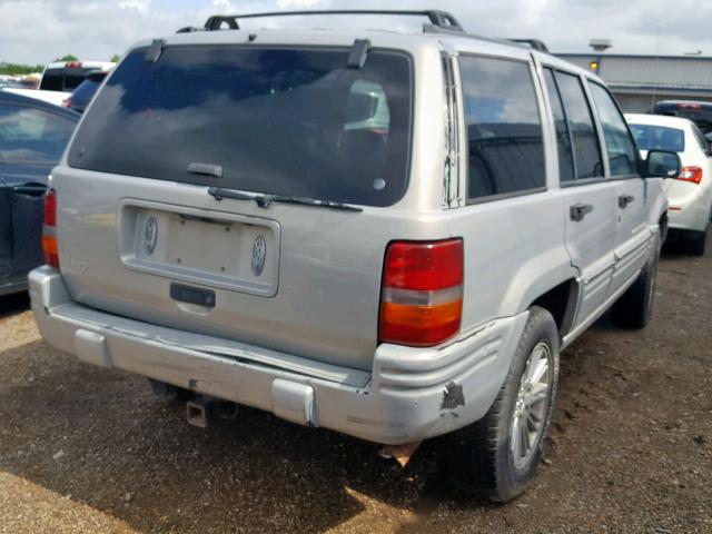 1J4FX48SXWC357397 - 1998 JEEP GRAND CHER GRAY photo 4