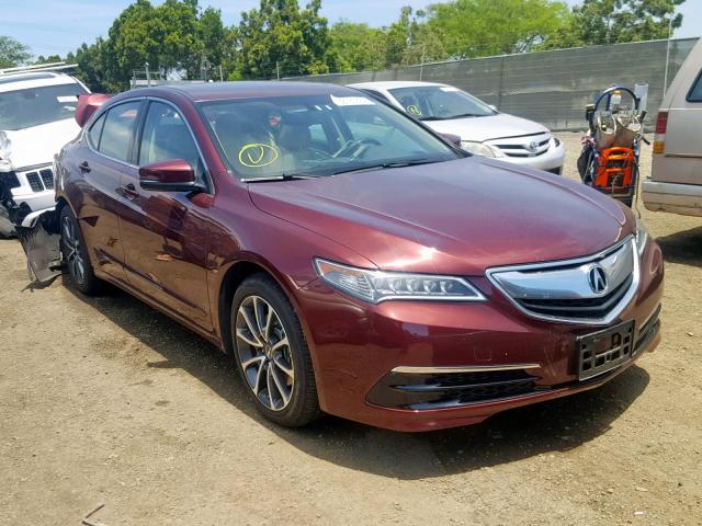 19UUB2F31GA007019 - 2016 ACURA TLX MAROON photo 1