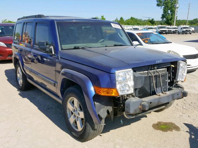 1J8HG48K27C510265 - 2007 JEEP COMMANDER BLUE photo 1