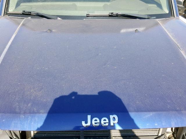 1J8HG48K27C510265 - 2007 JEEP COMMANDER BLUE photo 7