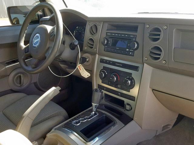 1J8HG48K27C510265 - 2007 JEEP COMMANDER BLUE photo 9