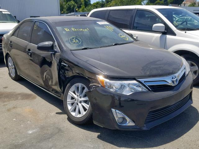 4T1BD1FK8CU045482 - 2012 TOYOTA CAMRY HYBR BLACK photo 1