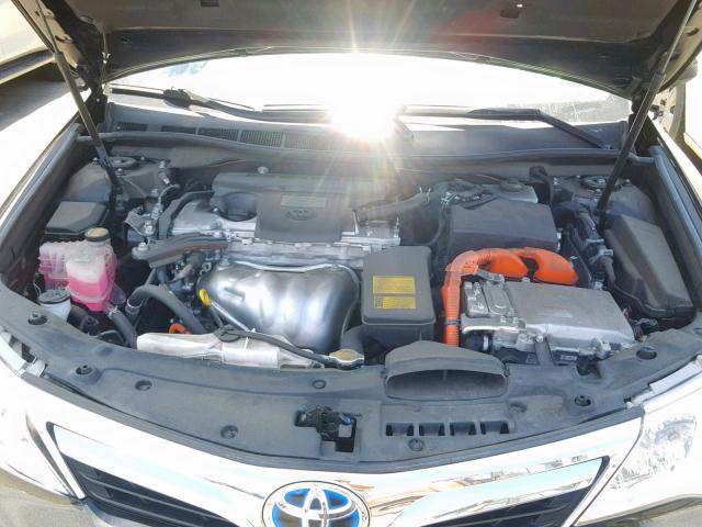 4T1BD1FK8CU045482 - 2012 TOYOTA CAMRY HYBR BLACK photo 7