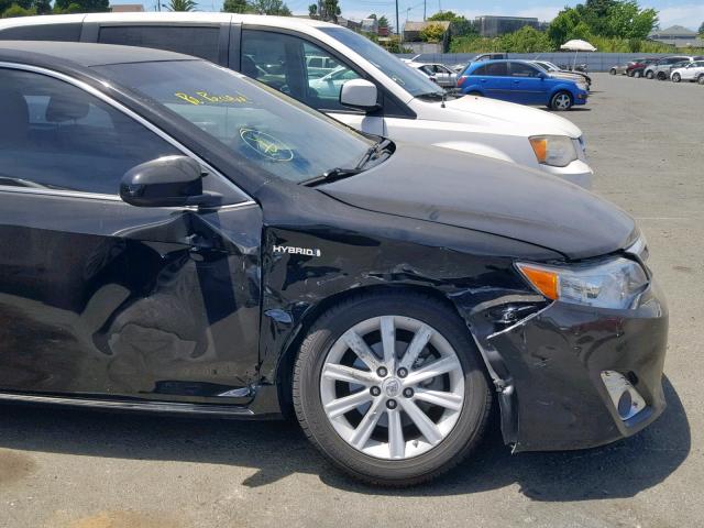 4T1BD1FK8CU045482 - 2012 TOYOTA CAMRY HYBR BLACK photo 9