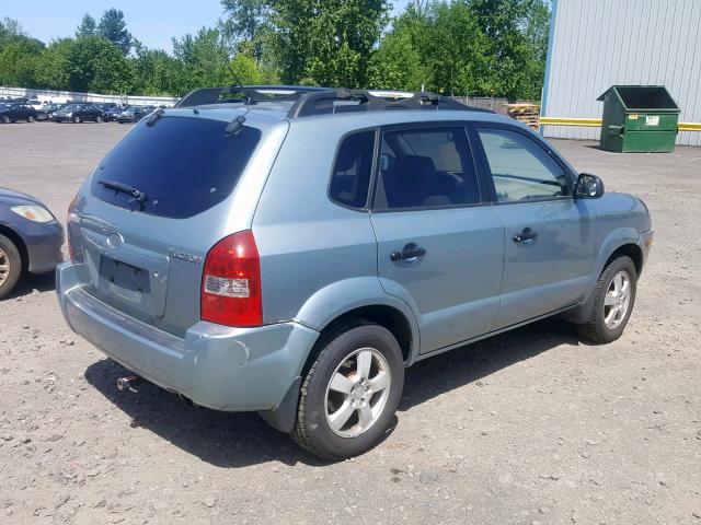 KM8JM12B45U147561 - 2005 HYUNDAI TUCSON GL SILVER photo 4