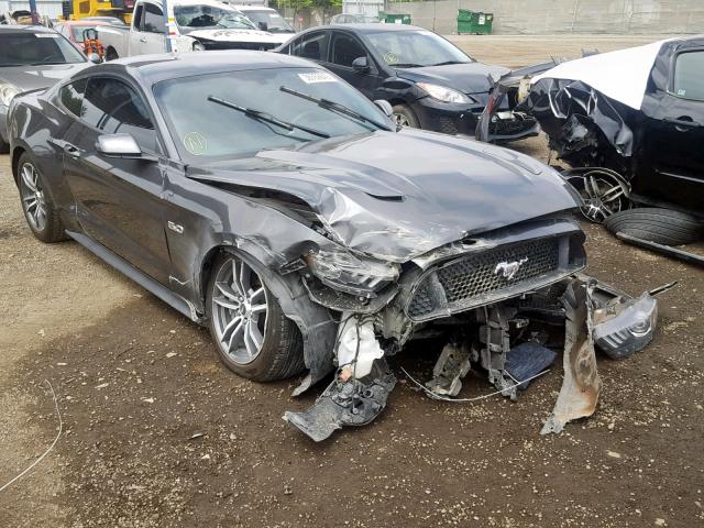 1FA6P8CF8G5328306 - 2016 FORD MUSTANG GT GRAY photo 1