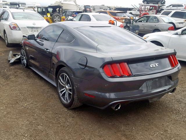 1FA6P8CF8G5328306 - 2016 FORD MUSTANG GT GRAY photo 3