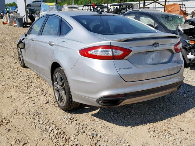 3FA6P0K93GR287643 - 2016 FORD FUSION TIT SILVER photo 3