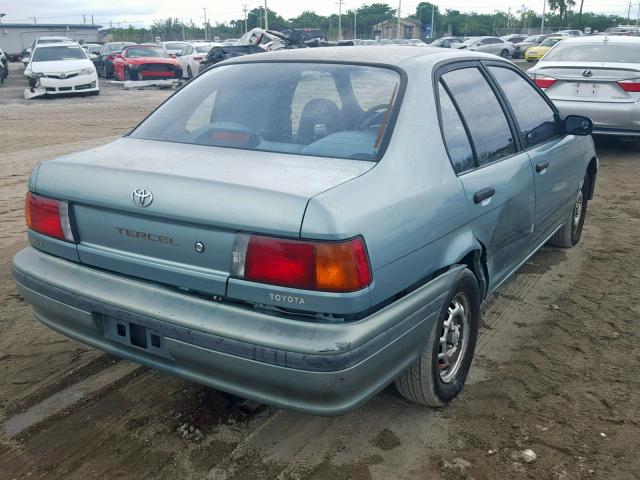 JT2EL43T0R0487846 - 1994 TOYOTA TERCEL DX GREEN photo 4