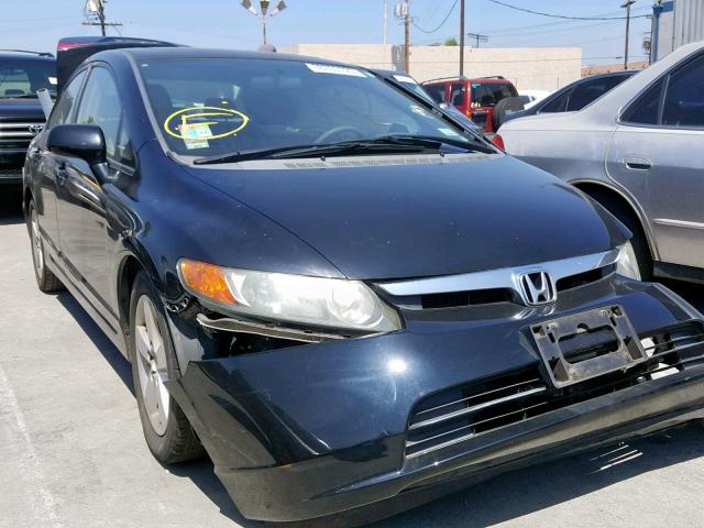 2HGFA16958H352163 - 2008 HONDA CIVIC EXL BLACK photo 1