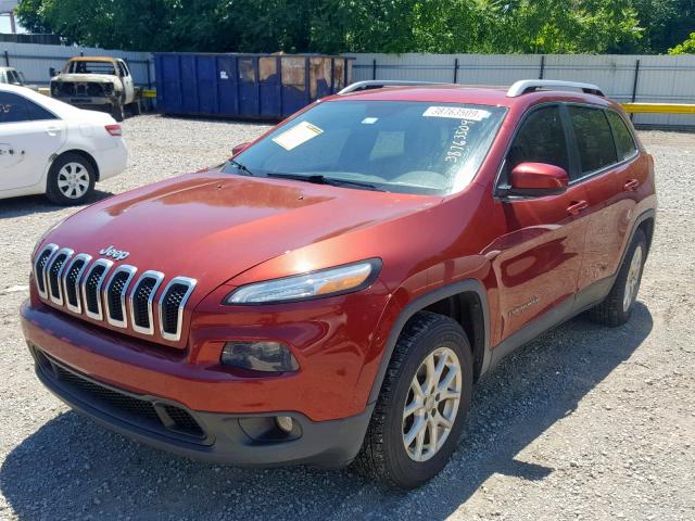 1C4PJMCBXEW258305 - 2014 JEEP CHEROKEE L RED photo 2