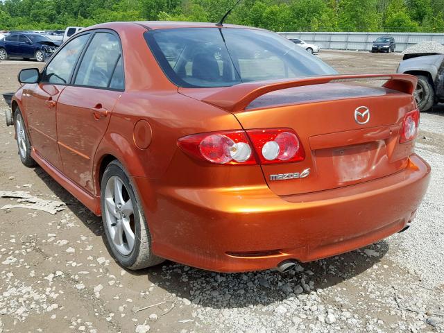 1YVHP80D655M49669 - 2005 MAZDA 6 S ORANGE photo 3