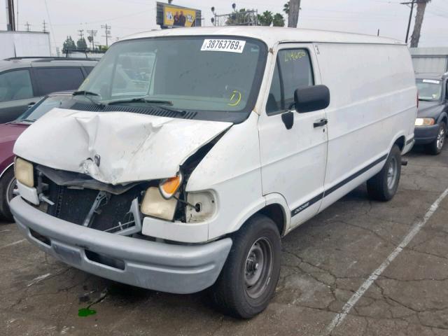 2B7HB21Y8VK565261 - 1997 DODGE RAM VAN B2 WHITE photo 2