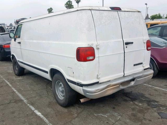 2B7HB21Y8VK565261 - 1997 DODGE RAM VAN B2 WHITE photo 3