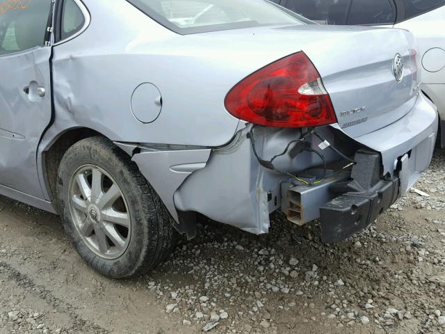 2G4WD532751356235 - 2005 BUICK LACROSSE C SILVER photo 10