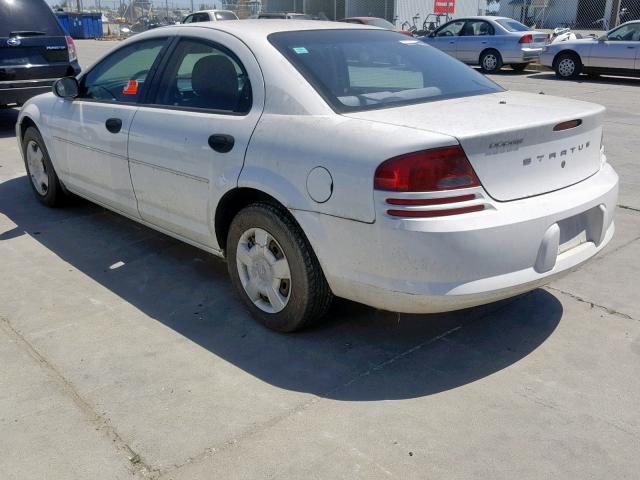 1B3EL36R74N386852 - 2004 DODGE STRATUS SE WHITE photo 3