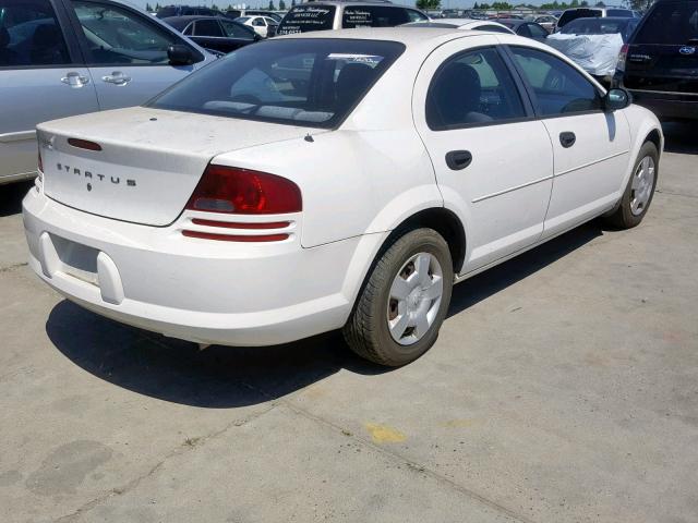 1B3EL36R74N386852 - 2004 DODGE STRATUS SE WHITE photo 4