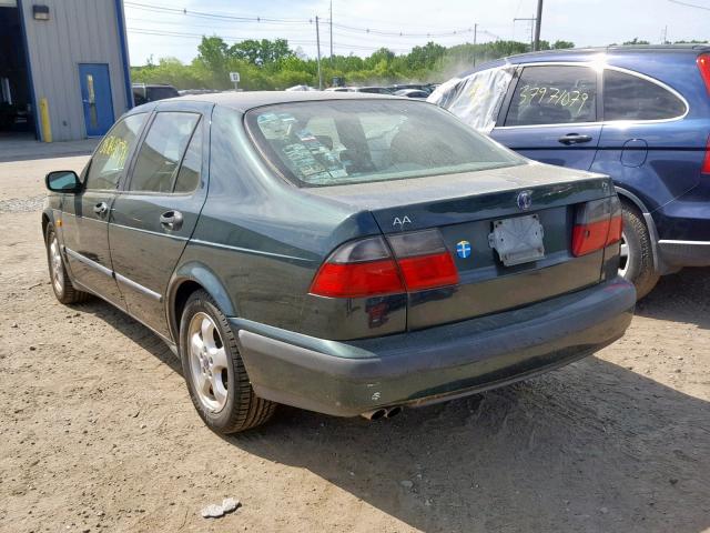 YS3EF48Z8X3039242 - 1999 SAAB 9-5 SE GREEN photo 3