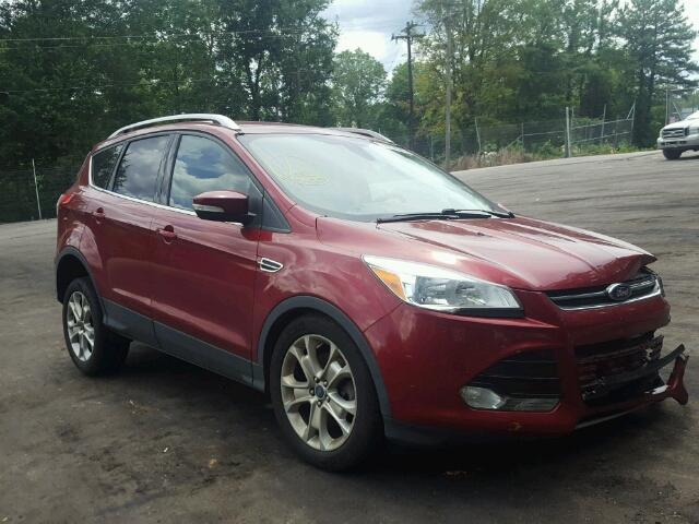 1FMCU9J9XEUC77656 - 2014 FORD ESCAPE TIT RED photo 1