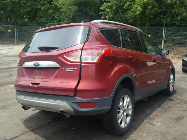 1FMCU9J9XEUC77656 - 2014 FORD ESCAPE TIT RED photo 4