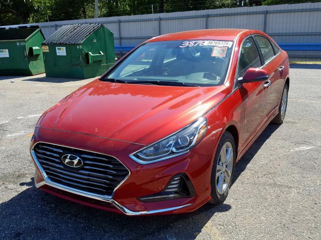 5NPE34AF3JH665759 - 2018 HYUNDAI SONATA SPO RED photo 2