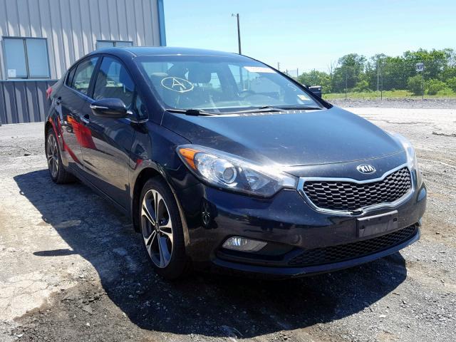 KNAFX4A88E5178778 - 2014 KIA FORTE EX BLACK photo 1