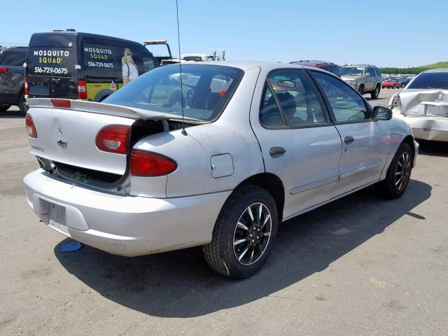 1G1JF5242Y7236631 - 2000 CHEVROLET CAVALIER L SILVER photo 4