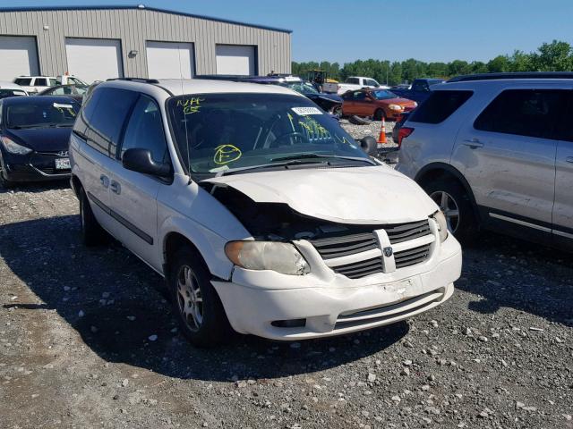 1D4GP45R95B358205 - 2005 DODGE CARAVAN SX WHITE photo 1