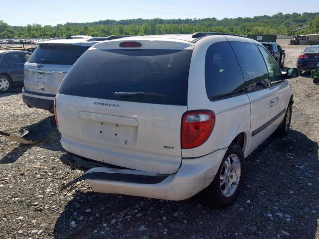 1D4GP45R95B358205 - 2005 DODGE CARAVAN SX WHITE photo 4