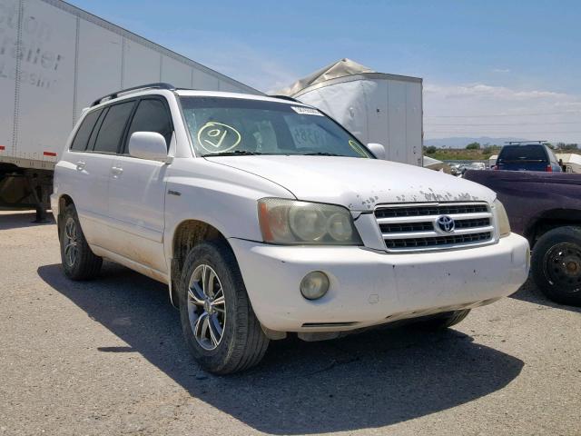 JTEGF21A220033824 - 2002 TOYOTA HIGHLANDER WHITE photo 1