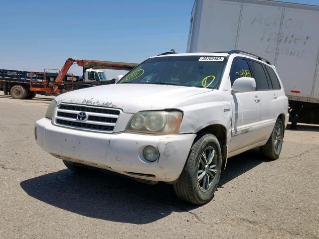 JTEGF21A220033824 - 2002 TOYOTA HIGHLANDER WHITE photo 2