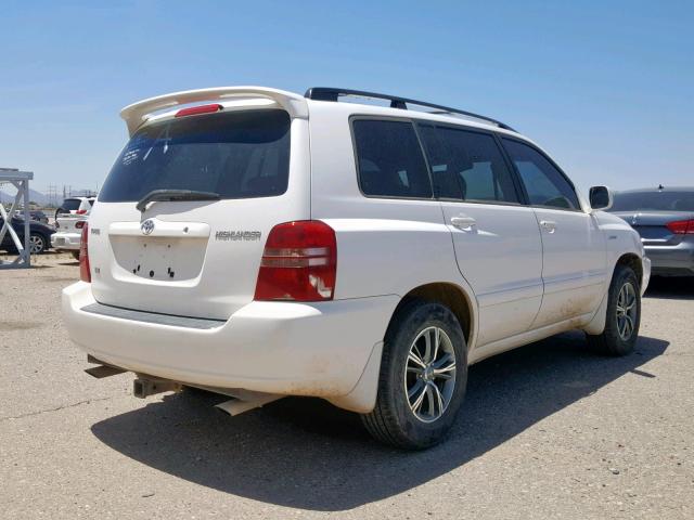 JTEGF21A220033824 - 2002 TOYOTA HIGHLANDER WHITE photo 4