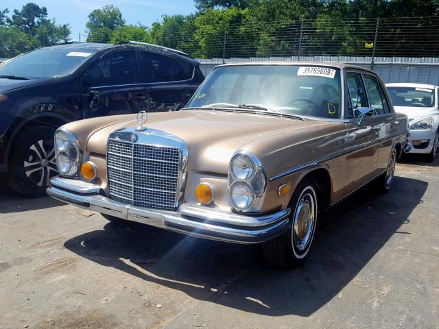 10801812082068 - 1971 MERCEDES-BENZ 280 SE GOLD photo 2