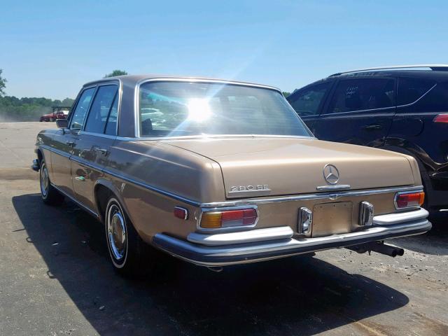 10801812082068 - 1971 MERCEDES-BENZ 280 SE GOLD photo 3