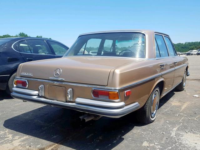 10801812082068 - 1971 MERCEDES-BENZ 280 SE GOLD photo 4