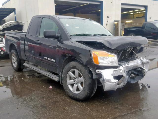 1N6BA0CA8DN313684 - 2013 NISSAN TITAN S BLACK photo 1