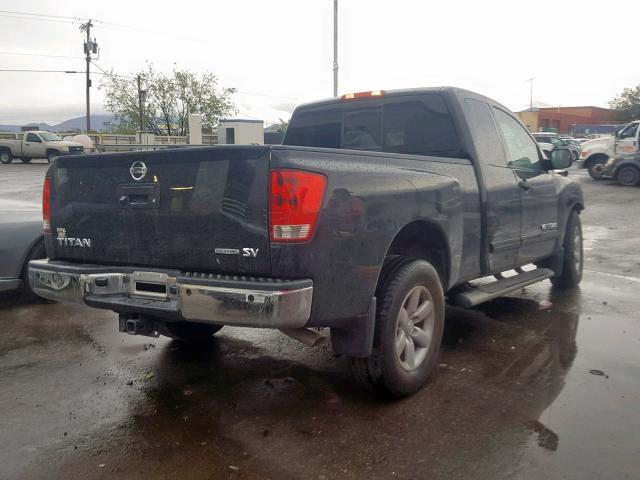 1N6BA0CA8DN313684 - 2013 NISSAN TITAN S BLACK photo 4