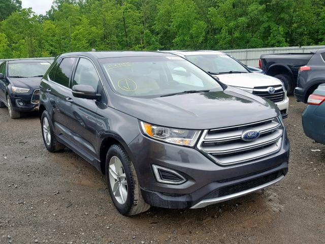 2FMPK4J80GBB32555 - 2016 FORD EDGE SEL CHARCOAL photo 1