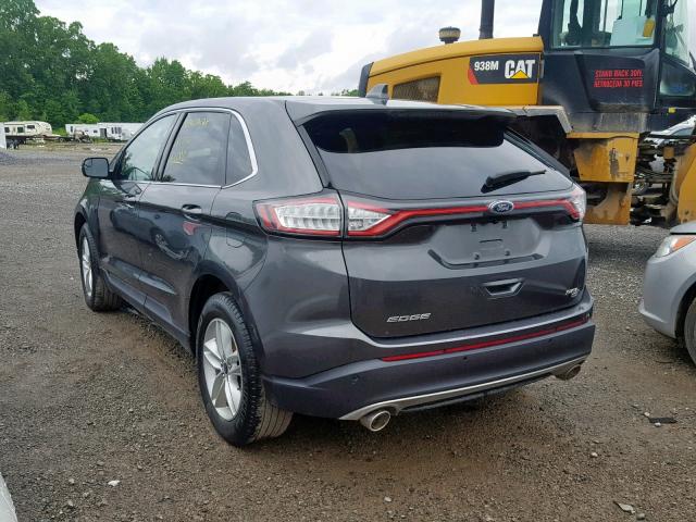 2FMPK4J80GBB32555 - 2016 FORD EDGE SEL CHARCOAL photo 3