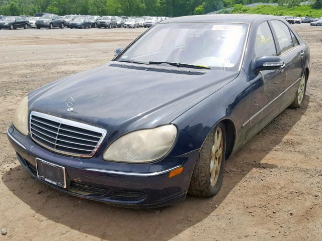 WDBNG83J33A373535 - 2003 MERCEDES-BENZ S 430 4MAT BLUE photo 2