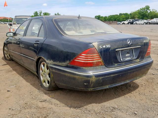 WDBNG83J33A373535 - 2003 MERCEDES-BENZ S 430 4MAT BLUE photo 3