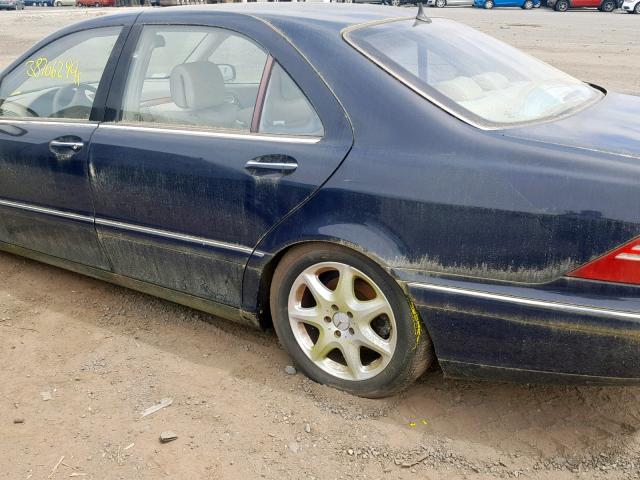 WDBNG83J33A373535 - 2003 MERCEDES-BENZ S 430 4MAT BLUE photo 9