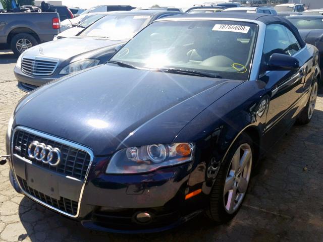 WAUEF48H27K025189 - 2007 AUDI A4 S-LINE BLUE photo 2