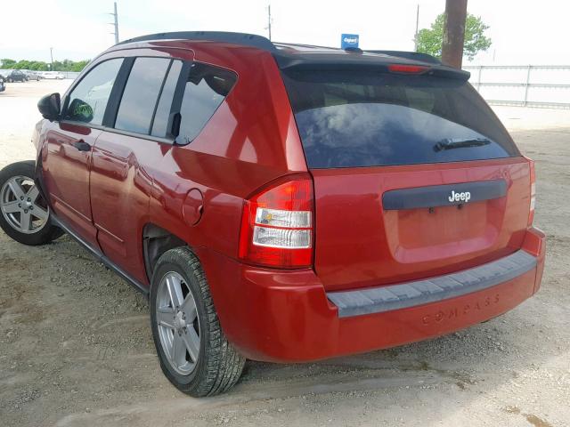 1J4FT47A09D194181 - 2009 JEEP COMPASS SP წითელი ფოტო 3