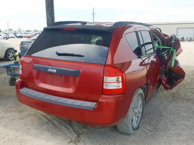 1J4FT47A09D194181 - 2009 JEEP COMPASS SP წითელი ფოტო 4