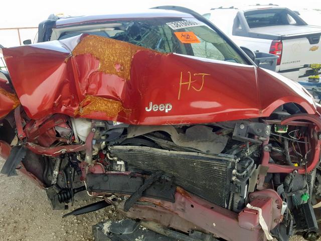 1J4FT47A09D194181 - 2009 JEEP COMPASS SP წითელი ფოტო 7