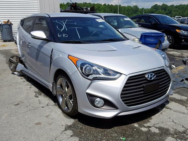 KMHTC6AE0FU233116 - 2015 HYUNDAI VELOSTER T SILVER photo 1