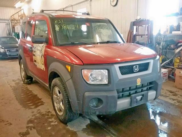 5J6YH28514L031165 - 2004 HONDA ELEMENT EX ORANGE photo 1